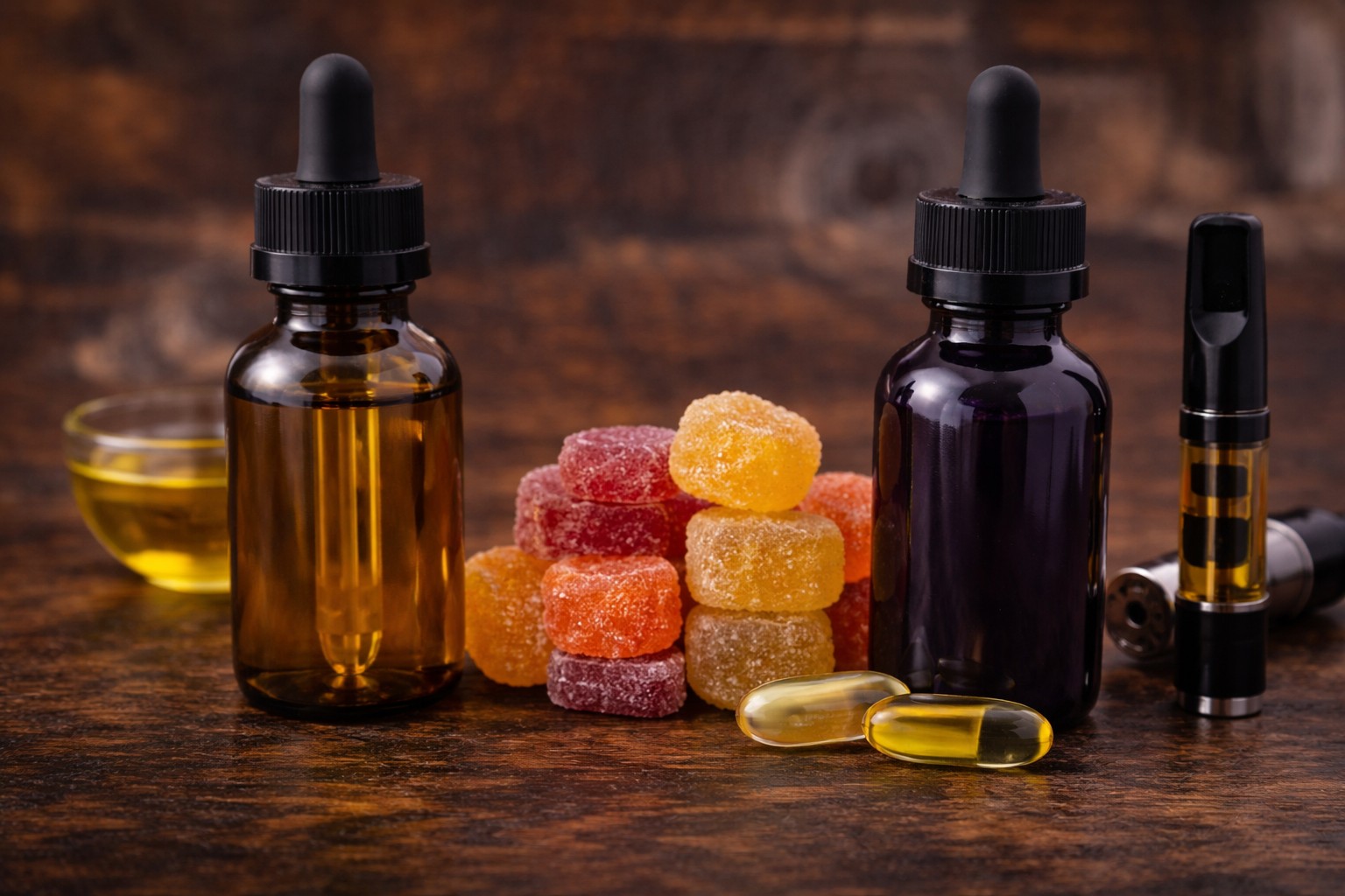 Hemp edibles gummies and hemp products available at Green Leaf Botanicals 919 in Fuquay-Varina North Carolina